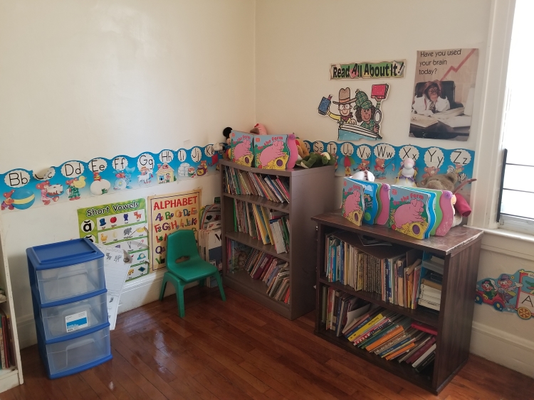 The library at Little Lambs Day School